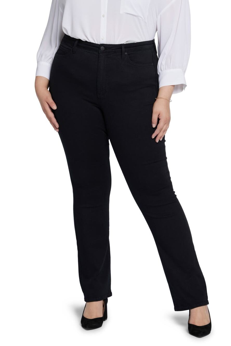 NYDJ Billie Mini Bootcut High Rise Jeans in Black Size 18W